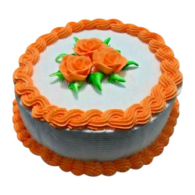 "Round shape vanilla flavor Cake -1 kg - Click here to View more details about this Product